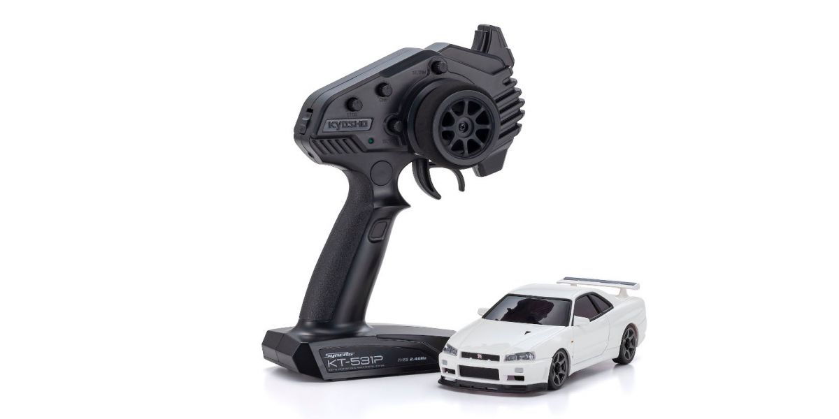 Mini-Z AWD Nissan Skyline GT-R R34 V.Speciinü̈R White 32629W